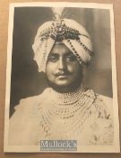 India - Original Photo of the Maharaja of Patiala Bhupinder Singh, Savoy hotel London England.