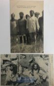 India & Punjab – Sikh Troops in France in WWI Postcards - two original vintage First World War