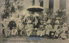 India & Punjab – Durbar of HH Maharajah of Patiala original antique postcard of the ruling Punjab