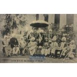 India & Punjab – Durbar of HH Maharajah of Patiala original antique postcard of the ruling Punjab