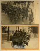 India – WWI Original postcards (2) showing the 15th Sikh regiment in France during c1914