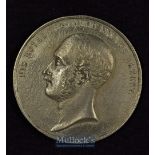 Large Prince Albert Memorial Medallion 1861 - Obverse; Portrait Bust of Prince Albert. Reverse;