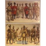 India – c1900 2x Types of Indian army postcards showing Pioneer regiments & Punjabi’s. From the ‘our