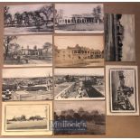 India - Collection of 10x postcards of Rawalpindi - Views include city bazaar, messi gate, Barracks,