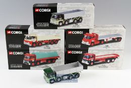 Five Corgi Guy Warrior & Invincible Diecast Lorries including 29301 8 Wheel Tipper Arthur R.