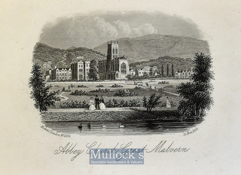 Views of Malvern 1854 Souvenir - A Souvenir publication of 12 engraved views of places of - Image 3 of 3