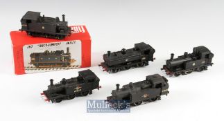 OO Gauge Kit Built Tank Locomotives including white metal and plastic bodies examples, assorted