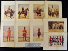 India & Punjab - Nine original colour plates from The Armies of India 1911 painted by Major A.C.