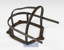 20th century Metal Wall Mounted Horse Bridle Holder length 25cm.