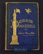 Dublin Doggerels by Edwin Hamilton Book 2nd Ed 1888, dedication copy in leather binding with gilt