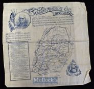 South Africa Boer War Patriotic Cloth 1899-1900 Featuring portraits of Lord Roberts and Queen