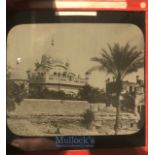 Original Glass slide of the Sikh Maharaja Ranjit Singhs Samadhi or tomb at Lahore, Punjab. c1870s