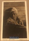 Rare Original Postcard of Sikh a prisoner - WWI German propaganda postcard of A captured Sikh