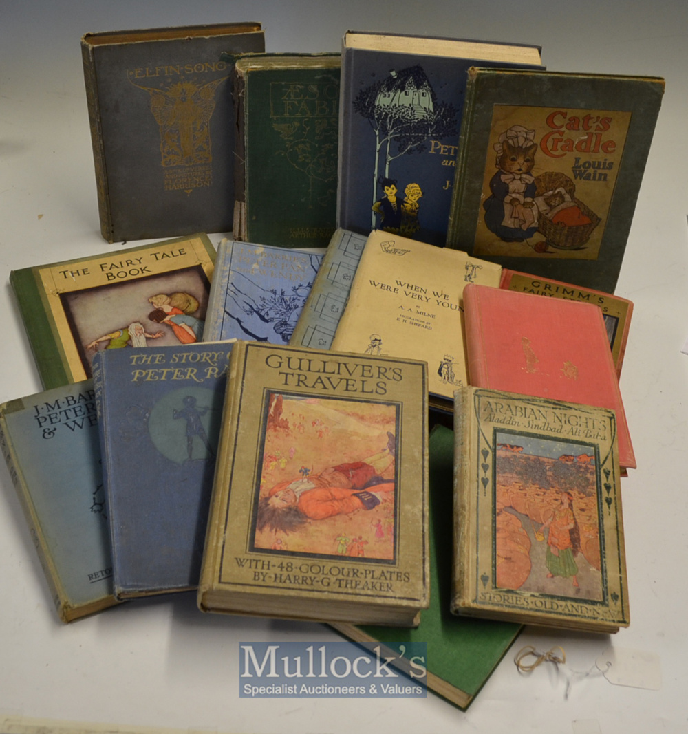 Selection of Early Children’s Books to include When We Were Very Young 1929, JM Barrie’s Peter Pan