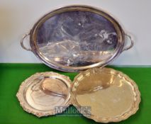 Military Presentation plated ware– To Major L M Weinstock formerly of Royal Army Corps, lot