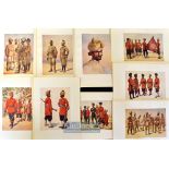 India & Punjab - Nine original colour plates from The Armies of India 1911 painted by Major A.C.