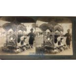 India – c1900 Original stereo view photo Silver Howrah of H.H Maharaja of Patiala Sikh state.