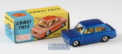 Corgi Toys 251 Hillman Imp Car blue body in maker's box, overall good.