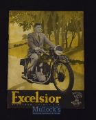 Excelsior Motor Cycles 1936 A fine 16 page Sales Catalogue, illustrating and detailing with prices