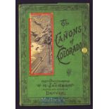 The Canyons Of Colorado Circa 1890s Souvenir Album A fold out Souvenir Views Album of 16