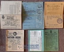 National Registration Identity Cards dated 1915 and 1943-45 together with 1952 National Health