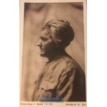 Rare Original Postcard of Sikh prisoners. WWI German propaganda postcard of A captured Sikh