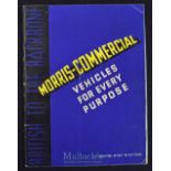 Motoring - Morris Commercial Vehicles For Every Purpose, 1936 Catalogue - An impressive large 28