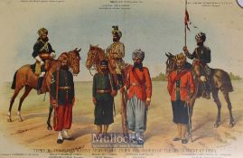 India – Types of the Indian Native Army Corps under the orders of the Government of India C1900,