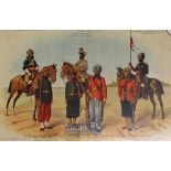 India – Types of the Indian Native Army Corps under the orders of the Government of India C1900,