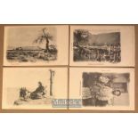 India - Collection of 12x postcards views of northern India by Bremner. Views include sind,