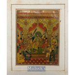 India & Punjab – Maharajah Sher Singh vintage chromolithograph British advertising label print -