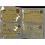Early 20th century ‘Postmarked’ Postcards – including Bruges 1901, Birmingham 1897, Leeds 1895,