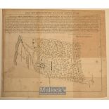 Americana – Map of Livingston Manor Anno 1714 by John Beatty Dep Survivor, measures 28x24cm,
