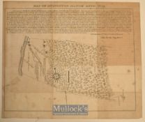 Americana – Map of Livingston Manor Anno 1714 by John Beatty Dep Survivor, measures 28x24cm,