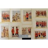 India & Punjab - Nine original colour plates from The Armies of India 1911 painted by Major A.C.