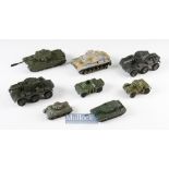 Military Playworn Diecast Selection including Corgi Centurion MkIII, Corgi M60 AI Medium Tank, Dinky