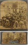 India & Punjab – Schoolboys at Amritsar antique stereo view photograph of schoolboys of Amritsar