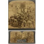 India & Punjab – Schoolboys at Amritsar antique stereo view photograph of schoolboys of Amritsar