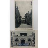 India & Punjab – Rambagh Palace at Amritsar two original antique postcards showing the Summer Palace