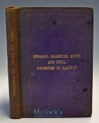 1876 England, Palestine, Egypt & India Connected By A Railway System, Popularly Explained, With