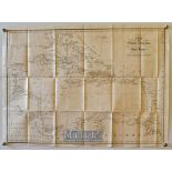 West Indies - Chart of The West Indies with Adjacent Coast of South America showing the Tracks of