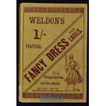 Weldon’s Fancy Dress For Ladies. Circa 1900 Brochure - Has full page illustrations with