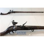 India & Punjab – Indian Jezail Flintlock rifle A scarce and well preserved muzzle-loading long arm