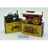 Matchbox Models of Yesteryear Y9 & Y1 Diecast Toys - Fowler Showman’s Engine and Alchin Traction