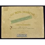 Bon Marche (Leading Store in Paris, still exists), 1914 Furniture Catalogue A most attractive 40