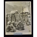 India & Punjab - The Expedition Against the Bunerwals two original illustrations after W.T. Maud