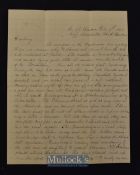 Very Interesting Civil War Letter By A Union Naval Officer On Blockade Duty Off The Port Of