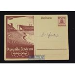 WWII Josef Goebbels Signed Postcard the Reich Minister for Propaganda of Nazi Germany signed to