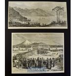New Zealand - Four original engravings from the Illustrated London News/Graphic - Panoramic View