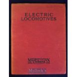 Metropolitan Vickers. Electric Locomotives. 1920s Publication - A fine 40 page publication with over